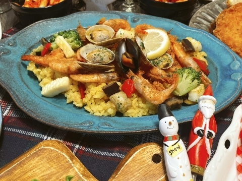 クリスマスパエリア