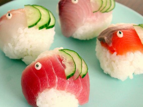 鯉のぼりの手まり寿司